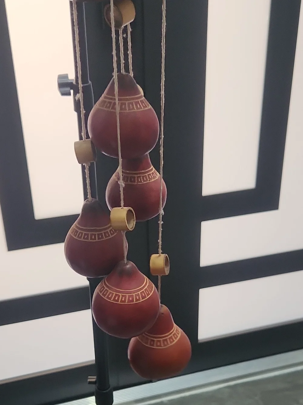 Handcrafted In Urugway Red Gourd Wall Hanging